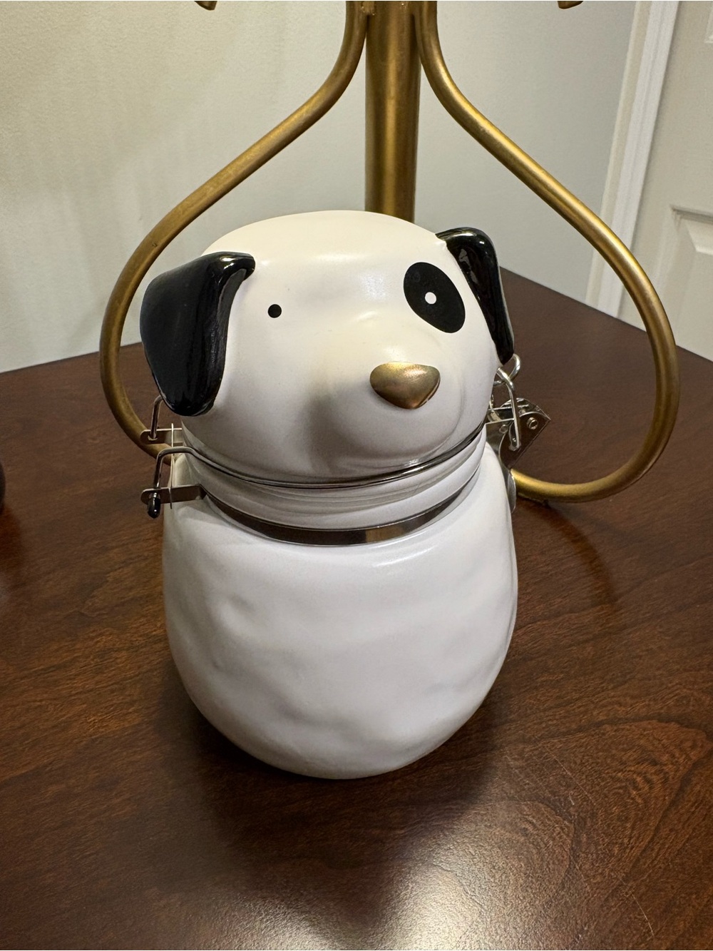 Dog Ceramic Kitchen Canister, Spoon Rest, and Salt/Pepper Shakers Set - Picture 3 of 10